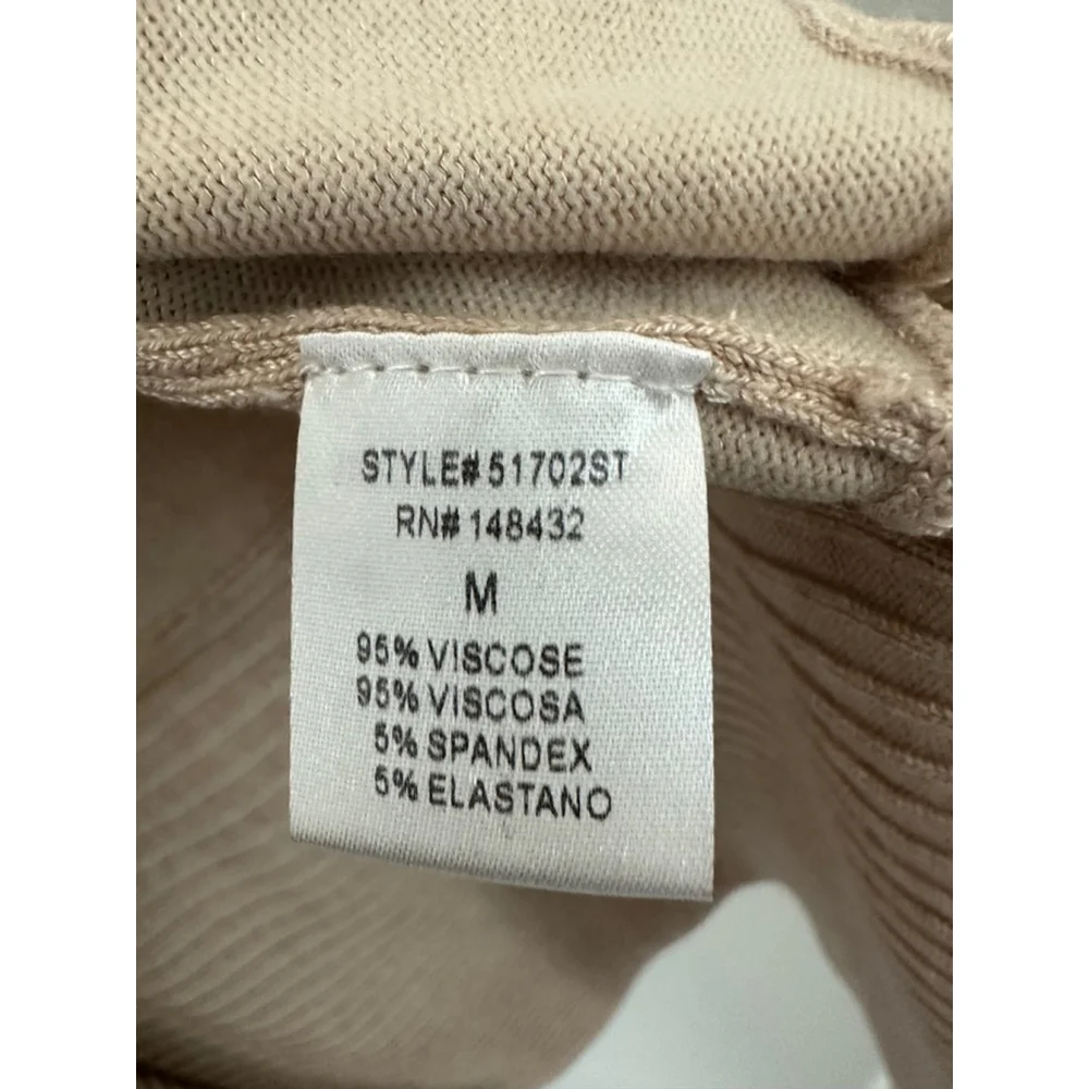 Women's Pink Clover Oatmeal Beige Cardigan - Picture 6 of 6